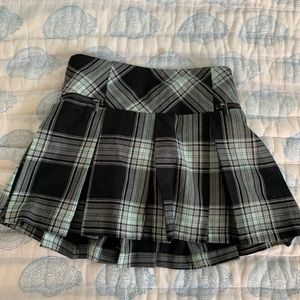 Plaid school skirt